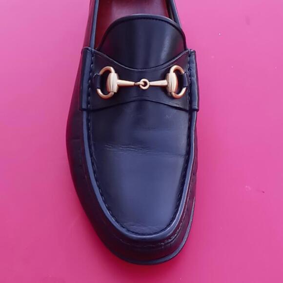 Gucci Vintage Leather Horse Bit Loafers 60th Anniv main image 12